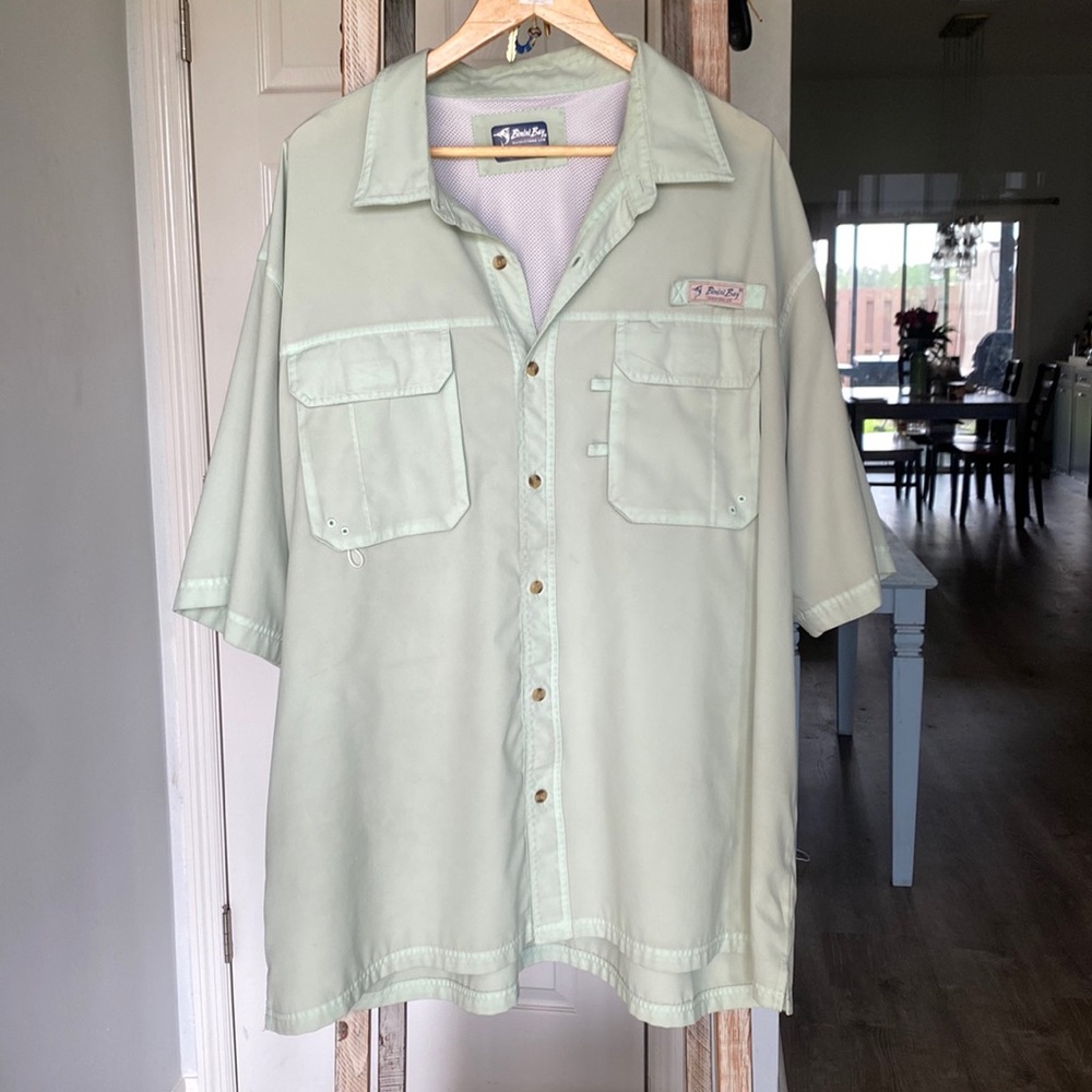 Fishing shirt/Bimini Bay/size 3XL/mint green